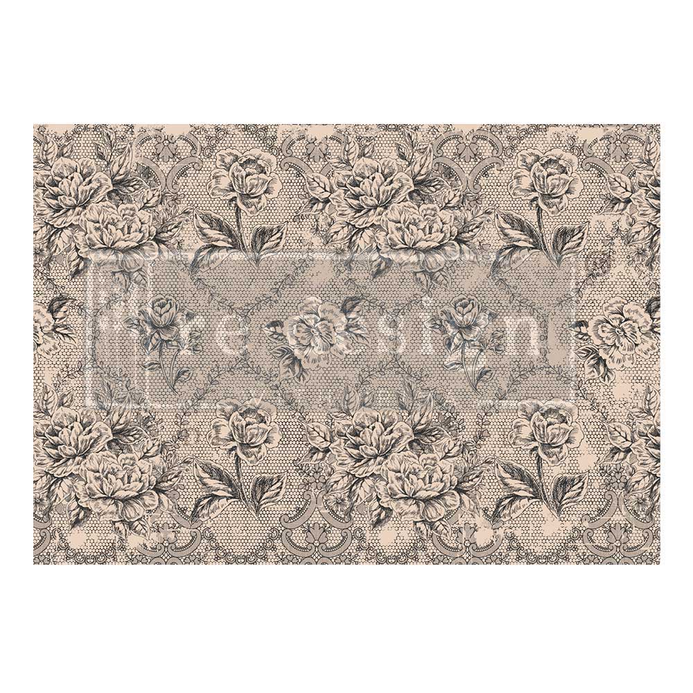 ANTIQUE LACES - A1 Rice Paper for Decoupage - LARGE - 59.4cm x 84.1cm - Re-Design with Prima - Decoupage - Baillea's Interiors -