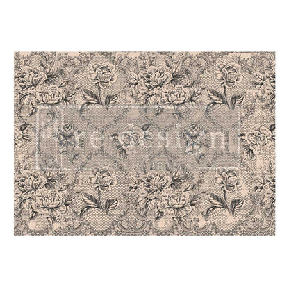 ANTIQUE LACES - A1 Rice Paper for Decoupage - LARGE - 59.4cm x 84.1cm - Re-Design with Prima - Decoupage - Baillea's Interiors -