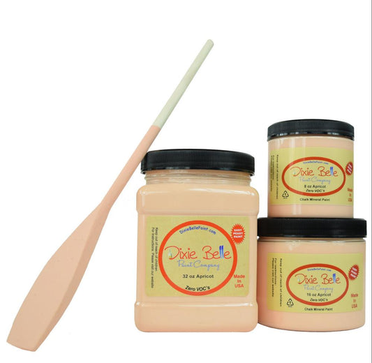 APRICOT - Dixie Belle - Pale Orange with a hint of Pink Chalk Mineral Paint - 118ml/4oz - 236ml/8oz - Paint - Chalk and Mineral - Baillea's Interiors -
