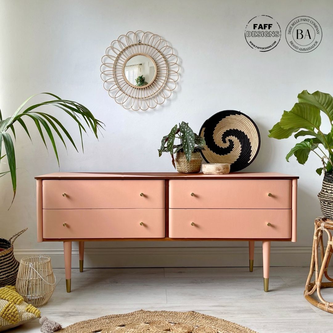 APRICOT - Dixie Belle - Pale Orange with a hint of Pink Chalk Mineral Paint - 118ml/4oz - 236ml/8oz - Paint - Chalk and Mineral - Baillea's Interiors -