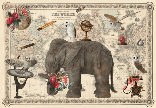 AROUND THE WORLD - Decor Weave for Decoupage – 88.6cm x 59cm - Hokus Pokus - Decoupage - Baillea's Interiors -