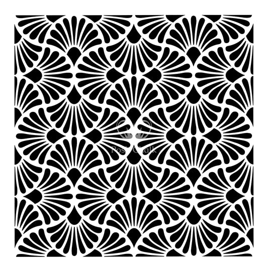 ART DECO Stencil - 50cm X 50cm - Stencil - Baillea's Interiors -