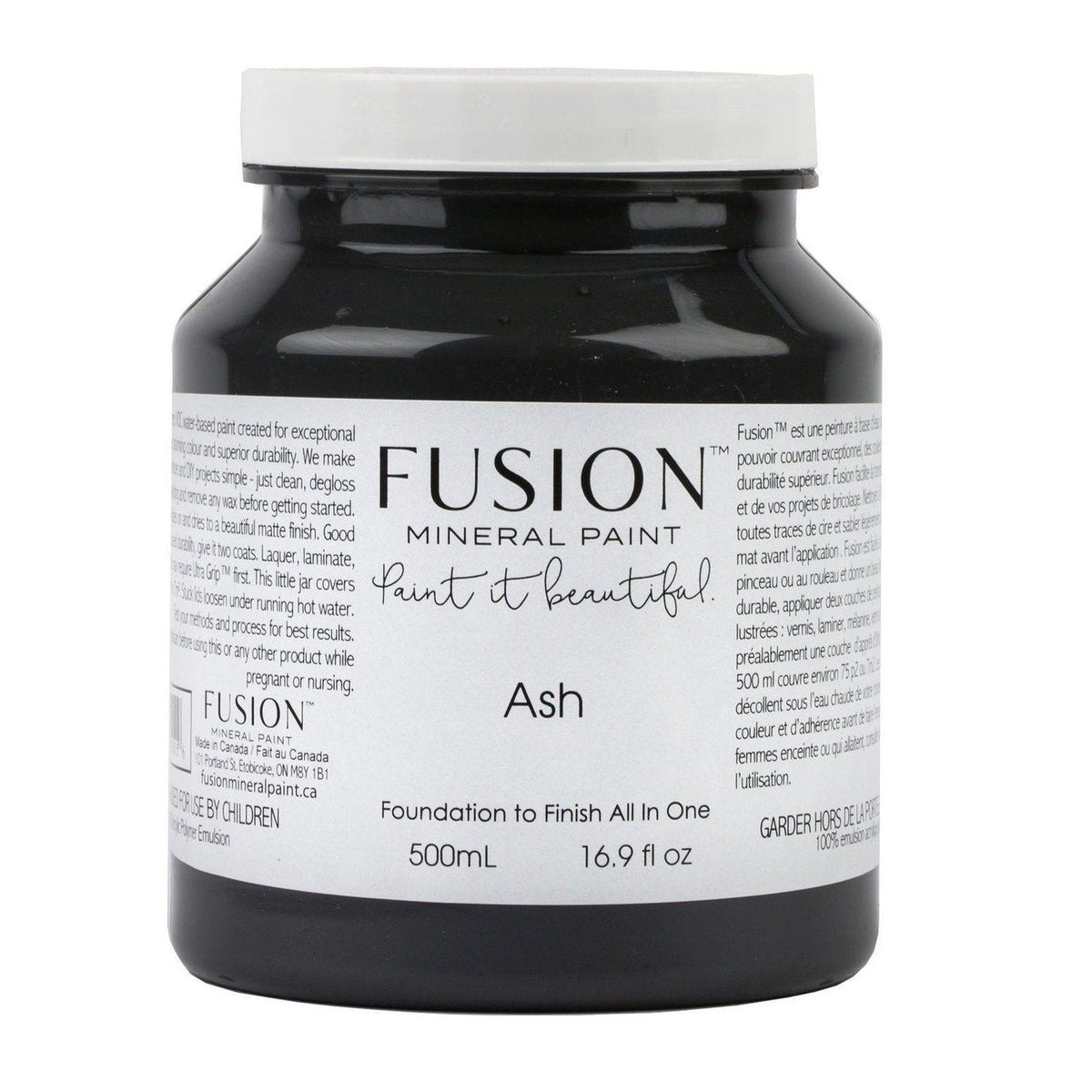 ASH - Fusion Mineral Paint - 37ml, 500ml - Paint - All In One - Baillea's Interiors -
