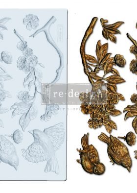 AVIARY Decor Mould Re-Design with Prima 8" x 5" - Moulds - Baillea's Interiors -