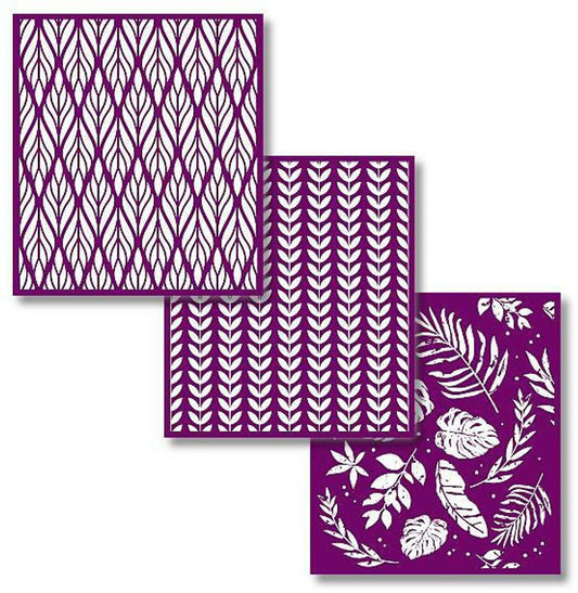 BOTANICAL Silk Screen Stencils 3 designs 8" x 10" by Belles and Whistles
