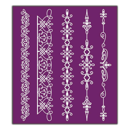DELICATE LACE Silk Screen Stencils 3 designs 8" x 10" by Belles and Whistles