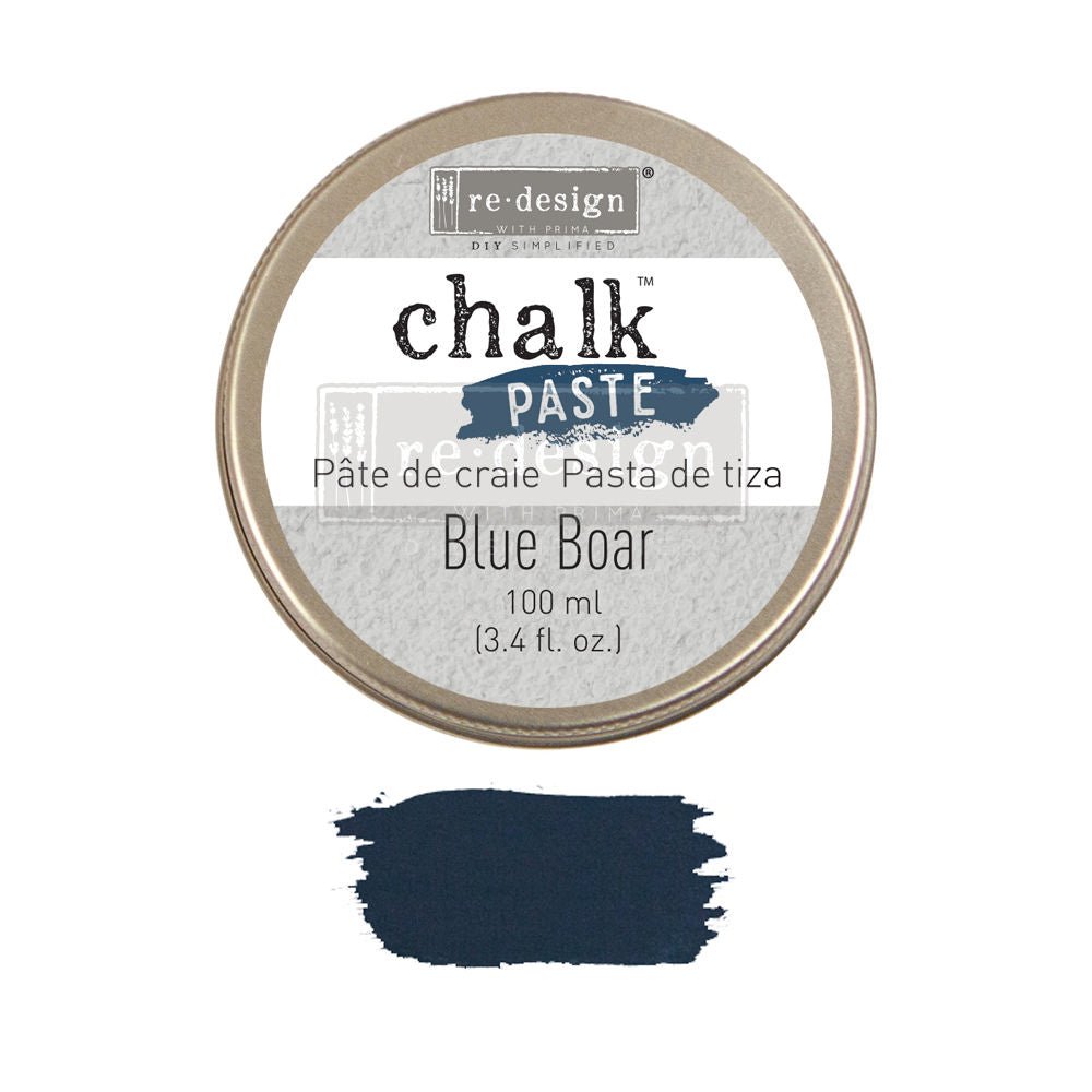 BLUE BOAR Chalk Paste Re-Design with Prima, Mixed Media - Raised Stencil Medium, 100ml - Chalk Paste - Baillea's Interiors -