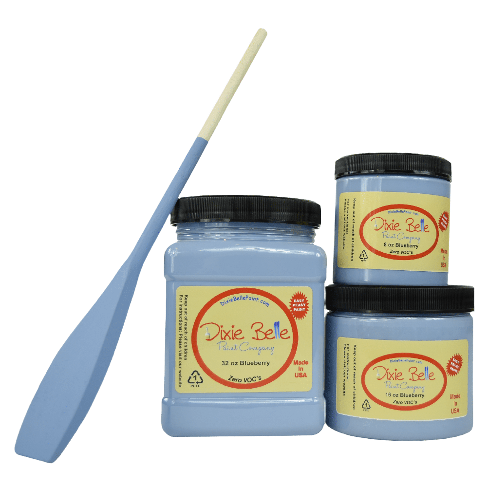 BLUEBERRY - Dixie Belle - Perwinkle Blue Grey Chalk Mineral Paint - 118ml/4oz - 236ml/8oz - 473ml/16oz - 946ml - Paint - Chalk and Mineral - Baillea's Interiors -
