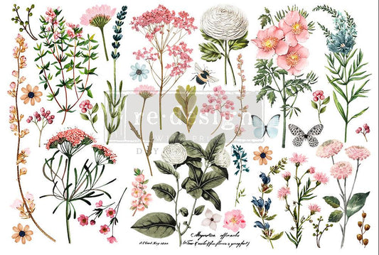 BOTANICAL PARADISE - 3 sheets - 15cm x 30cm each - Redesign Decor Transfer Decal - Furniture Transfer - Baillea's Interiors -