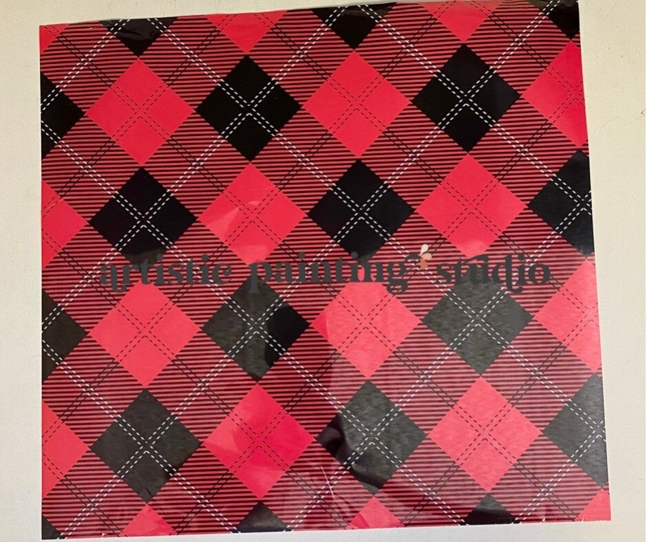 BUFFALO PLAID FOIL - Rub On Metallic Foil by APS - Textile Friendly