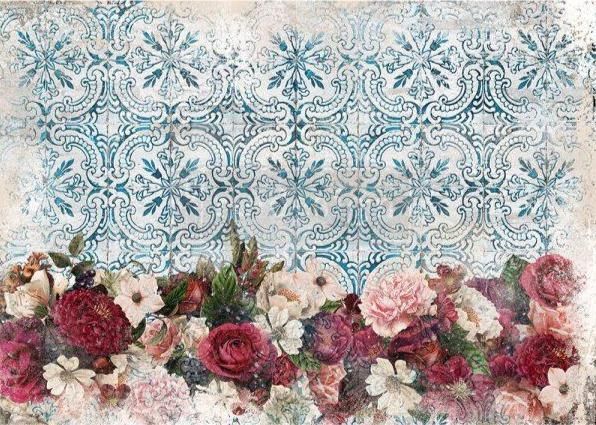 BURGUNDY WOODS - Rice Paper for Decoupage– 11.5″ X 16.25″ Re-Design with Prima - Decoupage - Baillea's Interiors -