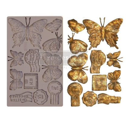 BUTTERFLY IN FLIGHT- Decor Mould Re-Design with Prima 8" x 5" - Moulds - Baillea's Interiors -