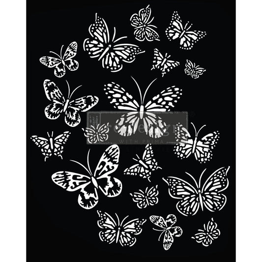 BUTTERFLY LOVE Decor Stencils 40.6 cm x 50.8 cm by ReDesign with Prima - Stencil - Baillea's Interiors -