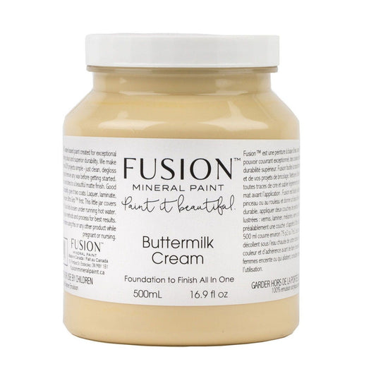 BUTTERMILK CREAM - Fusion Mineral Paint - 37ml, 500ml - Paint - All In One - Baillea's Interiors -