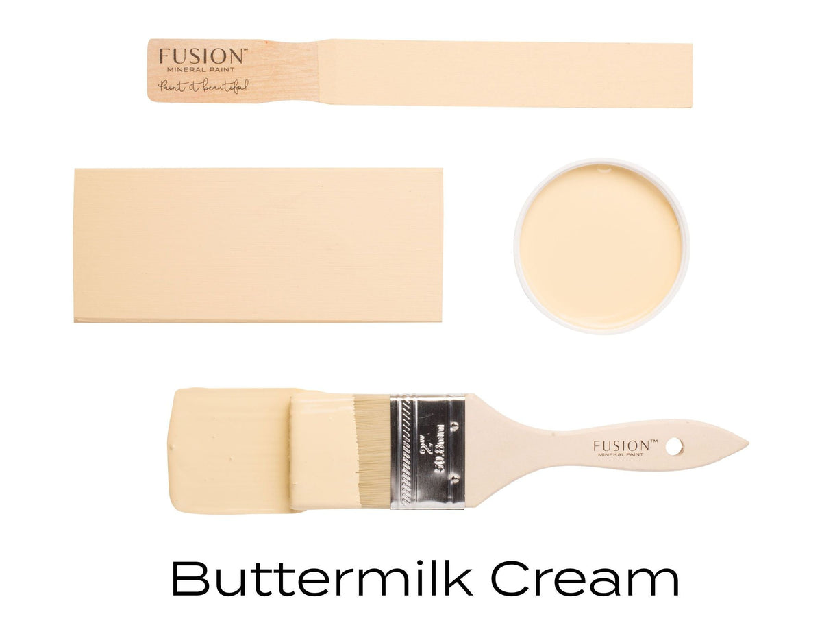 BUTTERMILK CREAM - Fusion Mineral Paint - 37ml, 500ml - Paint - All In One - Baillea's Interiors -