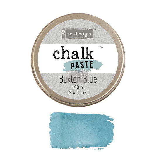 BUXTON BLUE Chalk Paste Re-Design with Prima, Mixed Media - Raised Stencil Medium, 100ml - Chalk Paste - Baillea's Interiors -