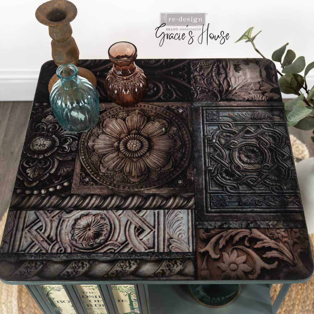 CARVED STONEWORK - A1 Rice Paper for Decoupage - LARGE - 59.4cm x 84.1cm - Re-Design with Prima - Decoupage - Baillea's Interiors -