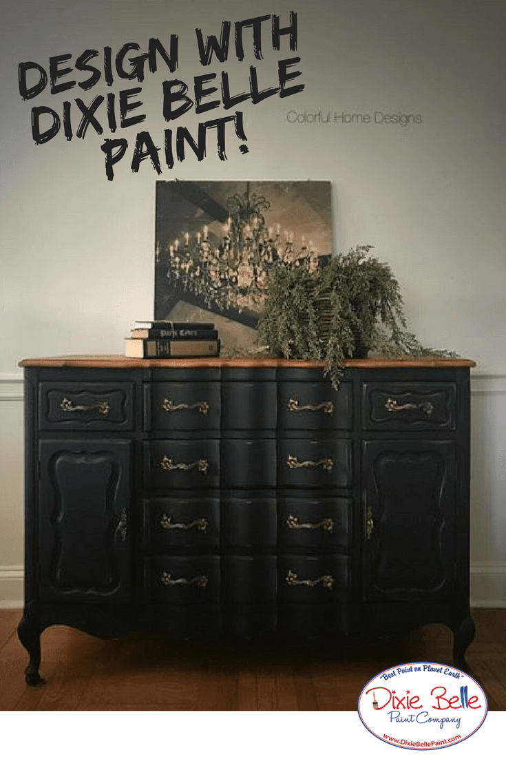 CAVIAR - Dixie Belle - Matt Black Chalk Mineral Paint - 118ml/4oz - 236ml/8oz - 473ml/16oz - Paint - Chalk and Mineral - Baillea's Interiors -