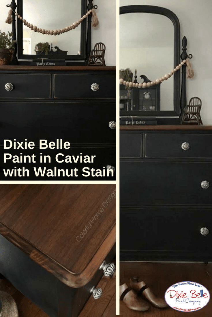 CAVIAR - Dixie Belle - Matt Black Chalk Mineral Paint - 118ml/4oz - 236ml/8oz - 473ml/16oz - Paint - Chalk and Mineral - Baillea's Interiors -