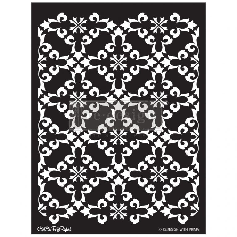 CECE Gothic Trellis - Decor Stencils 46 cm x 65 cm by ReDesign with Prima - Stencil - Baillea's Interiors -