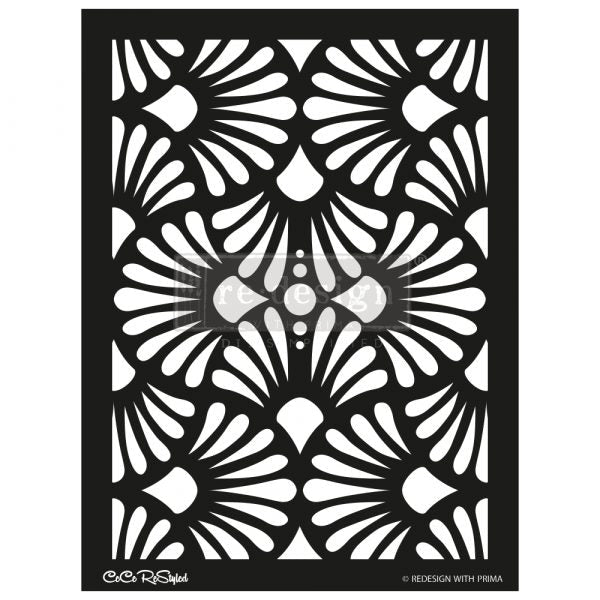 CECE Modern Deco Decor Stencils 46 cm x 65 cm by ReDesign with Prima - Stencil - Baillea's Interiors -