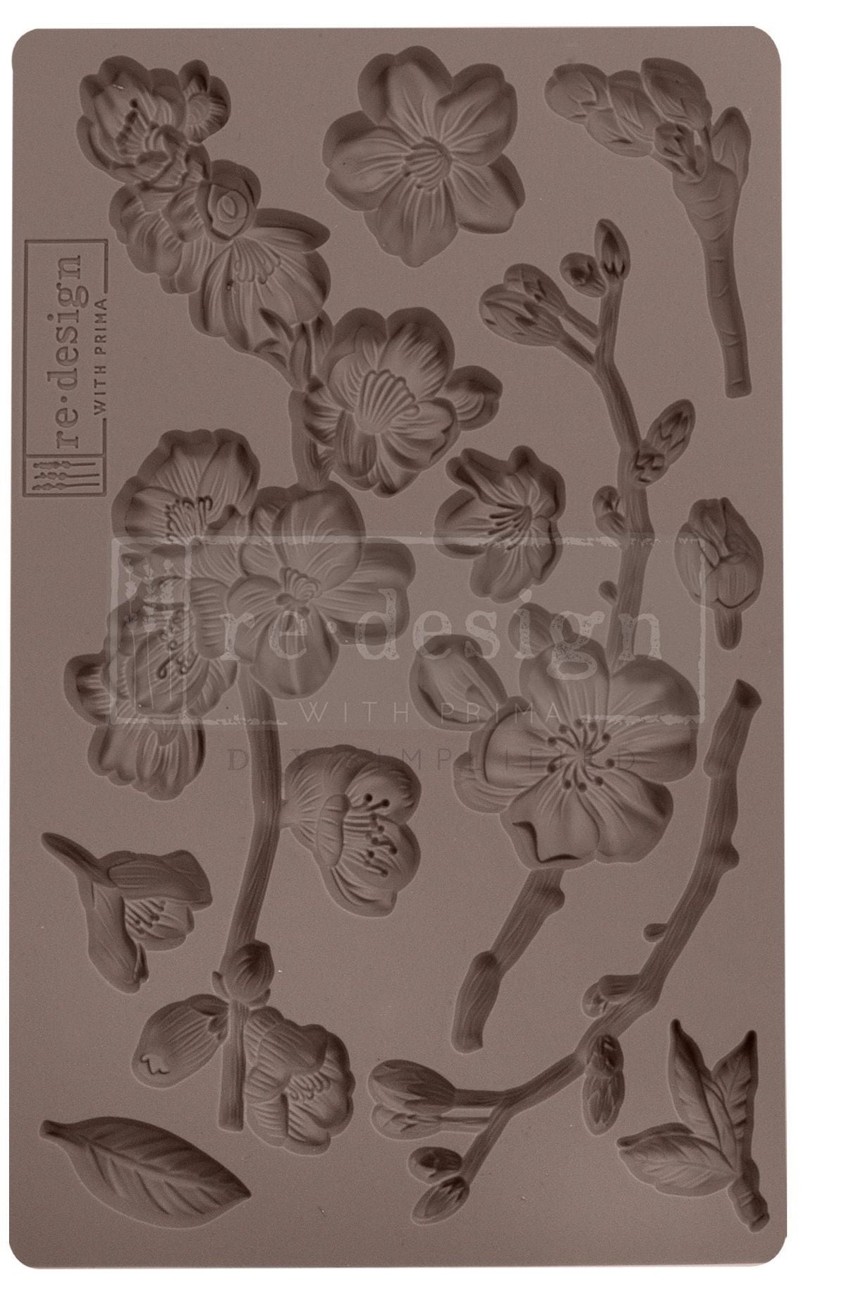 CHERRY BLOSSOMS Decor Mould Re-Design with Prima 8" x 5" - Moulds - Baillea's Interiors -