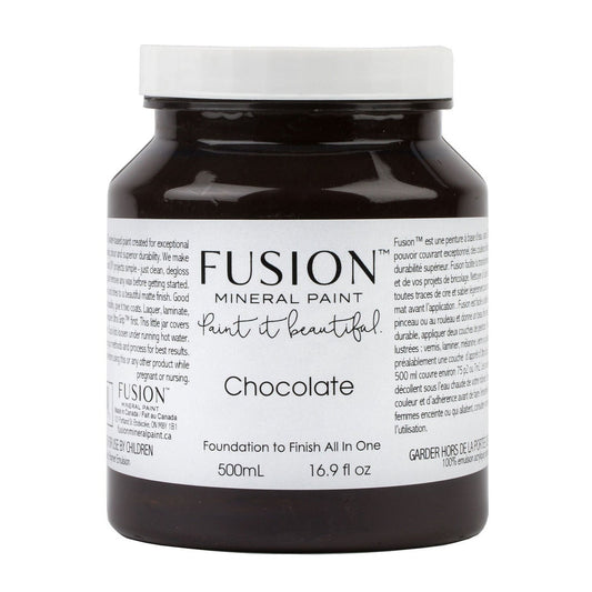 CHOCOLATE - Fusion Mineral Paint - 37ml, 500ml - Paint - All In One - Baillea's Interiors -