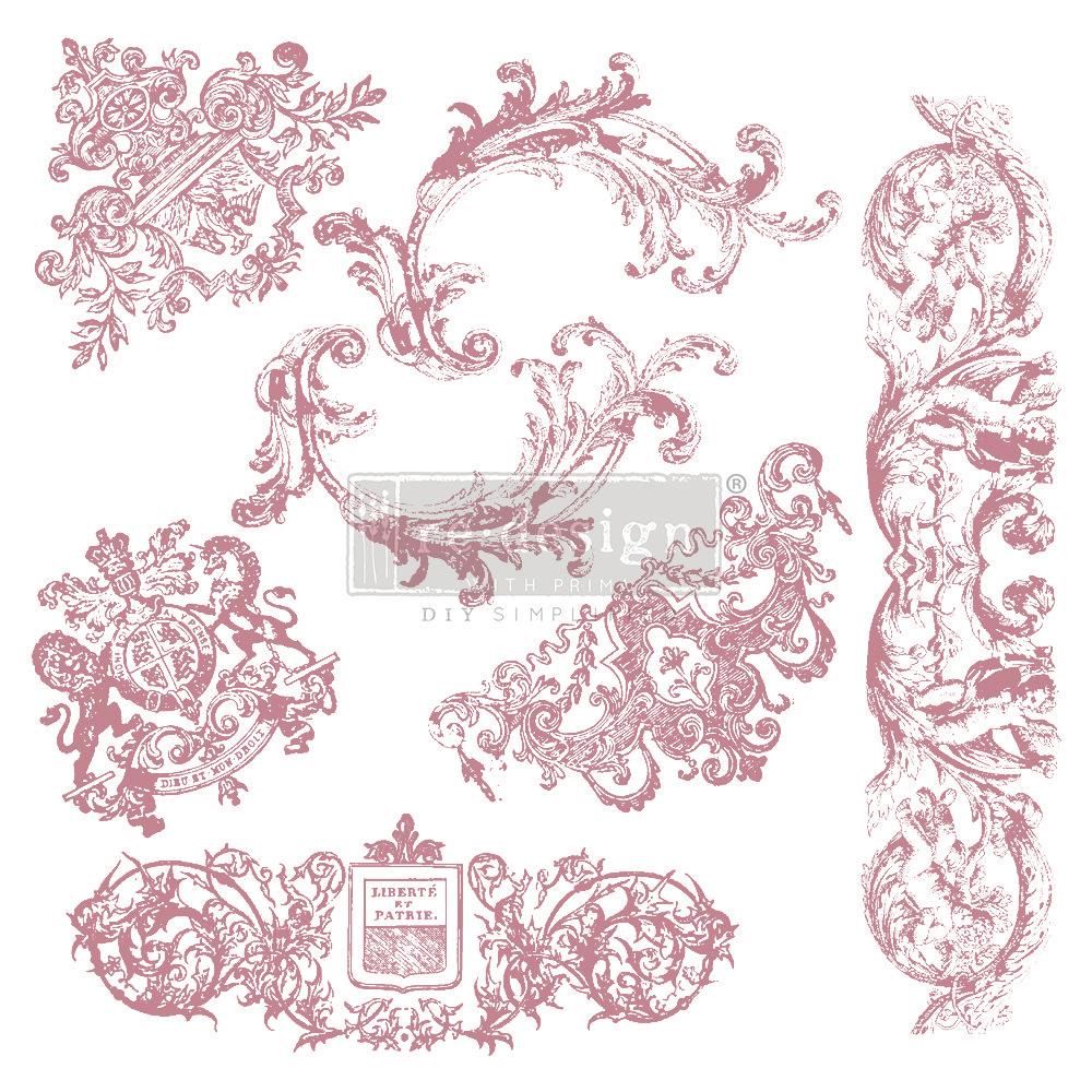 Clear Cling Decor Stamp - Chateau De Maisons - ReDesign with Prima - 7 piece - Stamp - Baillea's Interiors -