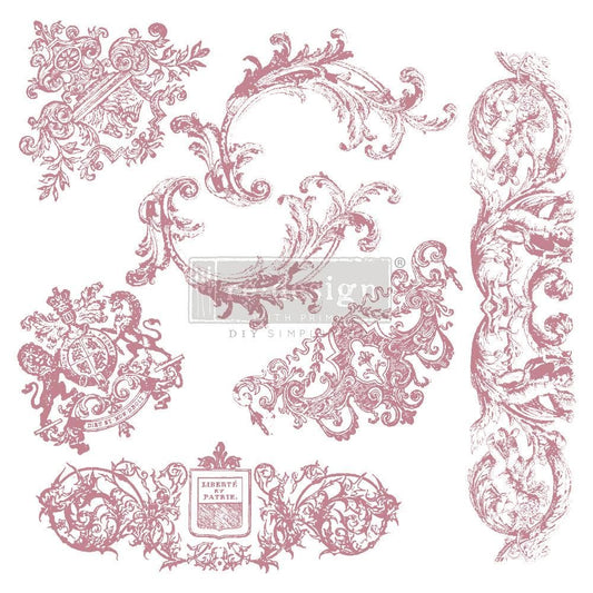 Clear Cling Decor Stamp - Chateau De Maisons - ReDesign with Prima - 7 piece - Stamp - Baillea's Interiors -