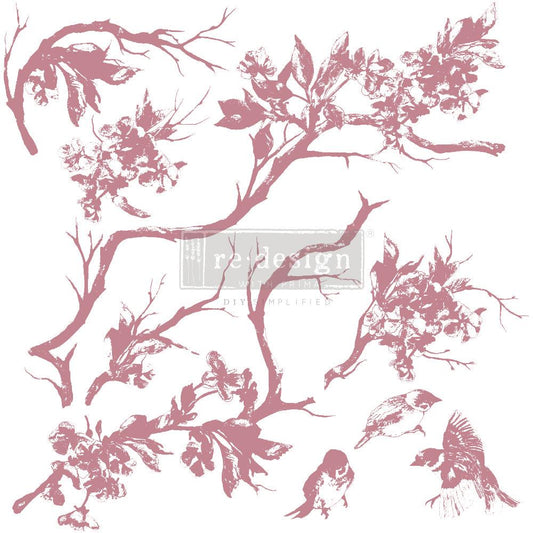Clear Cling Decor Stamp - Forest Aviary - ReDesign with Prima - 9 piece - Stamp - Baillea's Interiors -
