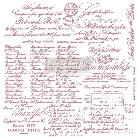 Clear Cling Decor Stamp - Handwritten Note - ReDesign with Prima - 1 piece - Stamp - Baillea's Interiors -