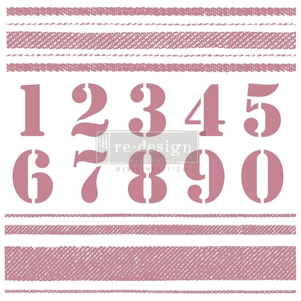 Clear Cling Decor Stamp - Stripes - ReDesign with Prima - 12 piece - Stamp - Baillea's Interiors -