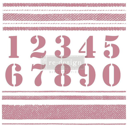 Clear Cling Decor Stamp - Stripes - ReDesign with Prima - 12 piece - Stamp - Baillea's Interiors -