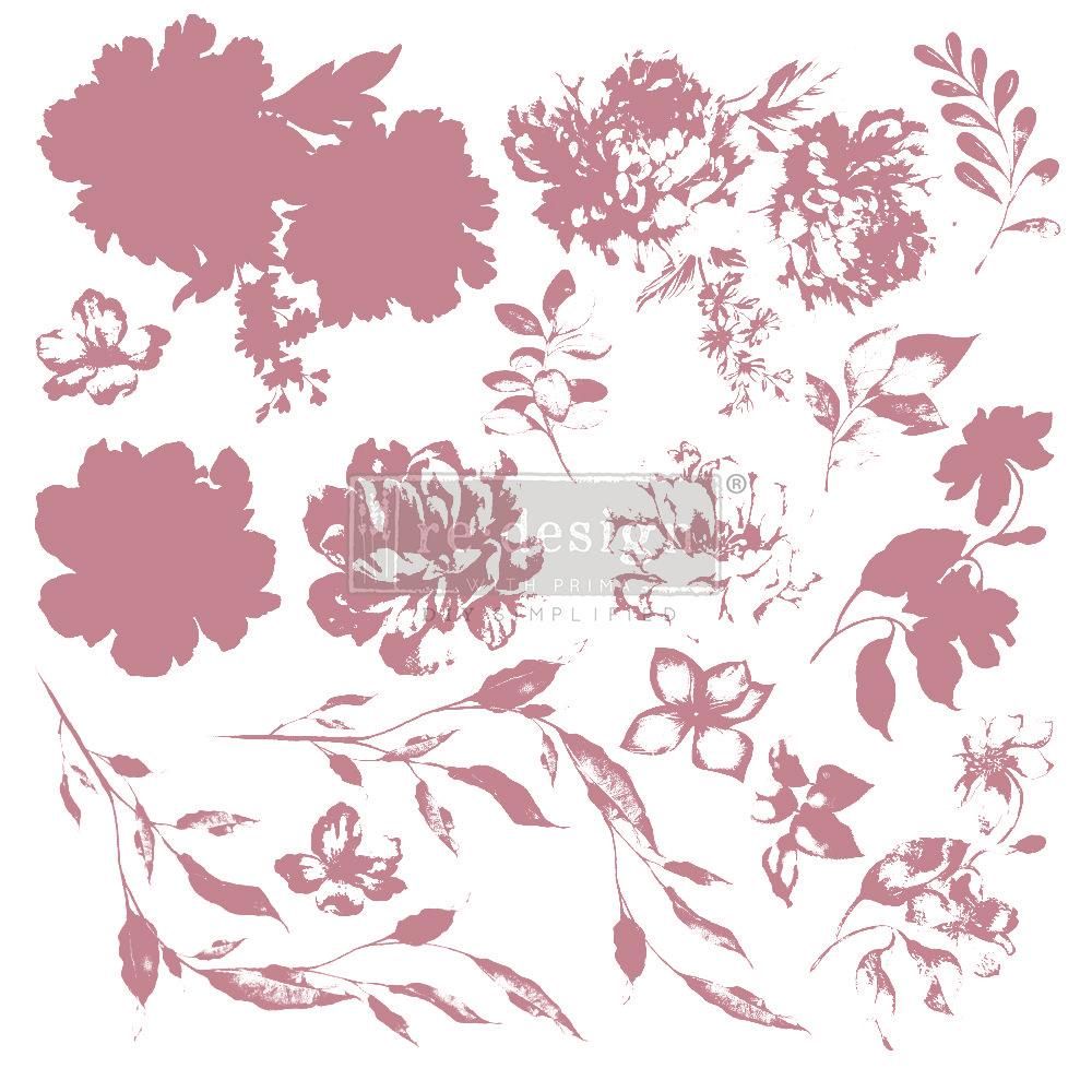 Clear Cling Decor Stamp - Sweet Blossoms - ReDesign with Prima - 16 piece - Stamp - Baillea's Interiors -