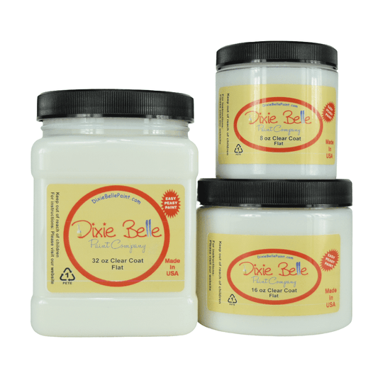 CLEAR COAT - Flat - 8oz/236ml, 16oz/472ml, 32oz/946ml - Varnish - Baillea's Interiors -
