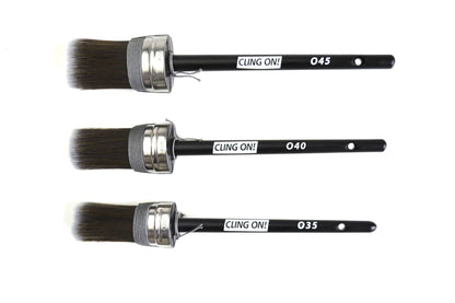 CLING ON Oval Synthetic Furniture Paint Brush - various sizes - Brush - Baillea's Interiors -