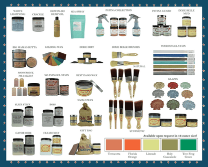 COBALT BLUE - Dixie Belle - Bright Blue Chalk Mineral Paint - 118ml/4oz - 236ml/8oz - 473ml/16oz - 946ml - Paint - Chalk and Mineral - Baillea's Interiors -
