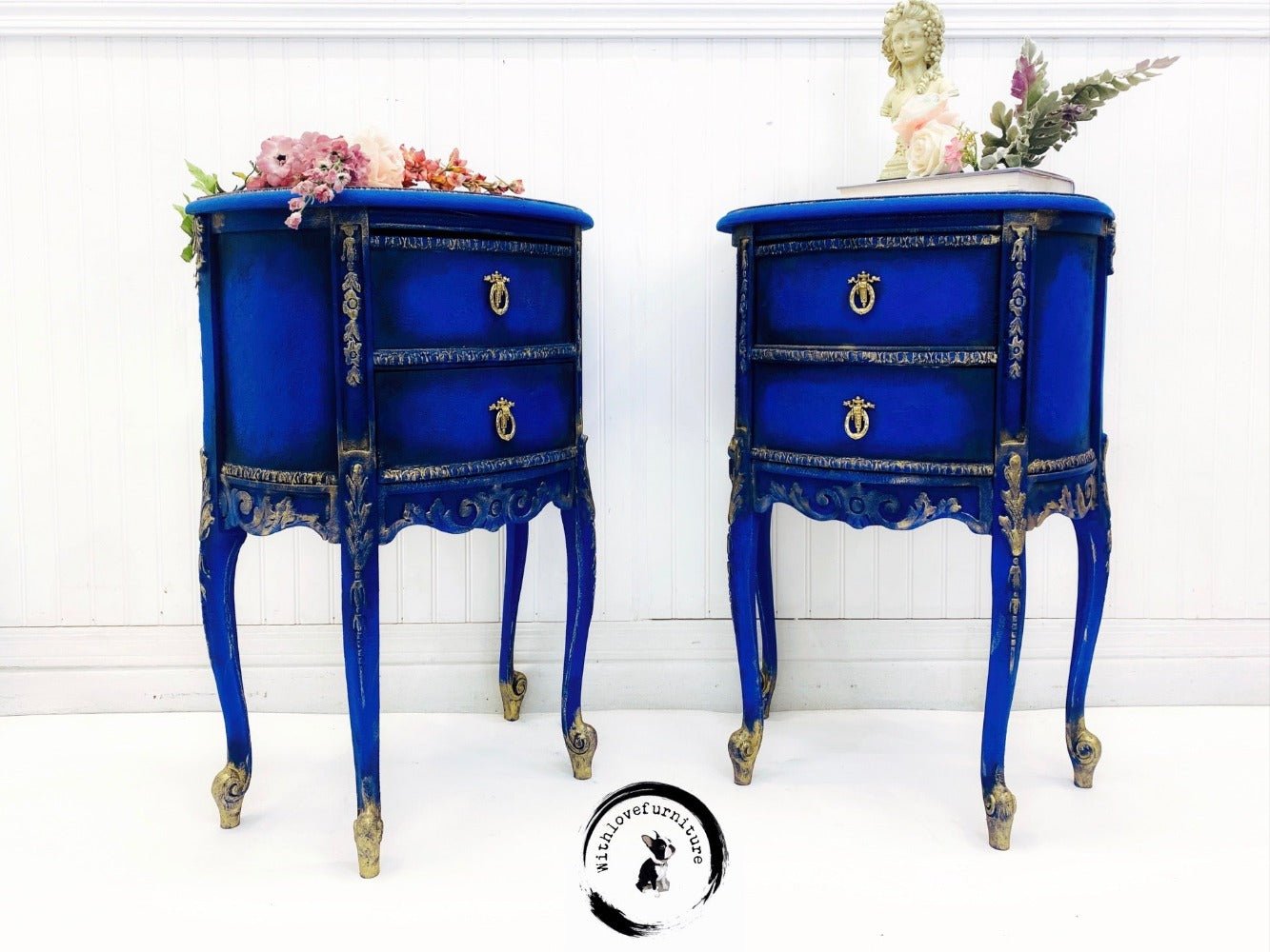 COBALT BLUE - Dixie Belle - Bright Blue Chalk Mineral Paint - 118ml/4oz - 236ml/8oz - 473ml/16oz - 946ml - Paint - Chalk and Mineral - Baillea's Interiors -