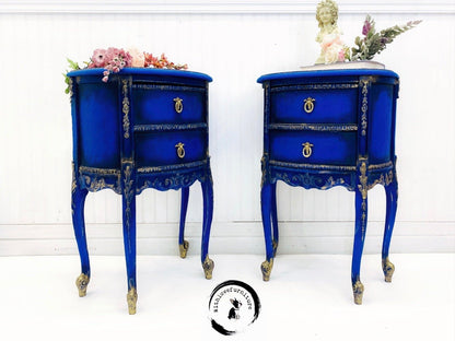 COBALT BLUE - Dixie Belle - Bright Blue Chalk Mineral Paint - 118ml/4oz - 236ml/8oz - 473ml/16oz - 946ml - Paint - Chalk and Mineral - Baillea's Interiors -