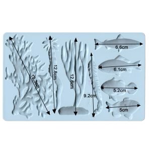 CORAL REEF Decor Mould Re-Design with Prima 8" x 5" - Moulds - Baillea's Interiors -