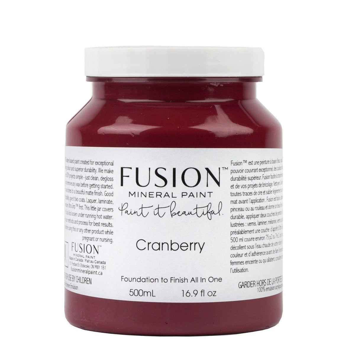 CRANBERRY - Fusion Mineral Paint - 37ml, 500ml - Paint - All In One - Baillea's Interiors -