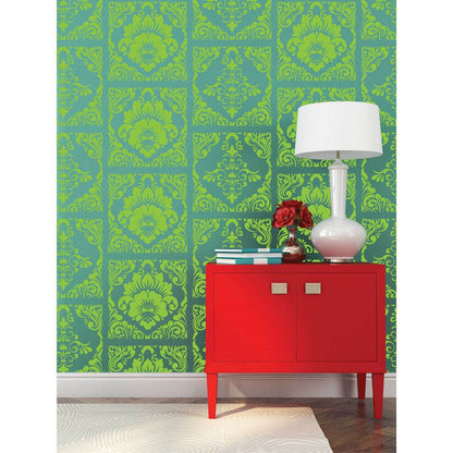 DAMASK ELEMENT - 5 Part Decor Stencils 30.5cm x 30.5cm each by ReDesign with Prima - Stencil - Baillea's Interiors -
