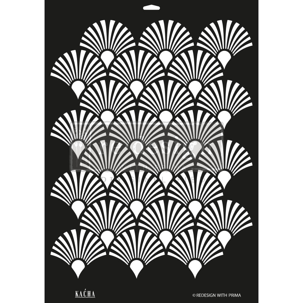 DECO PEACOCK Decor Stencils 46 cm x 61 cm by ReDesign with Prima - Stencil - Baillea's Interiors -