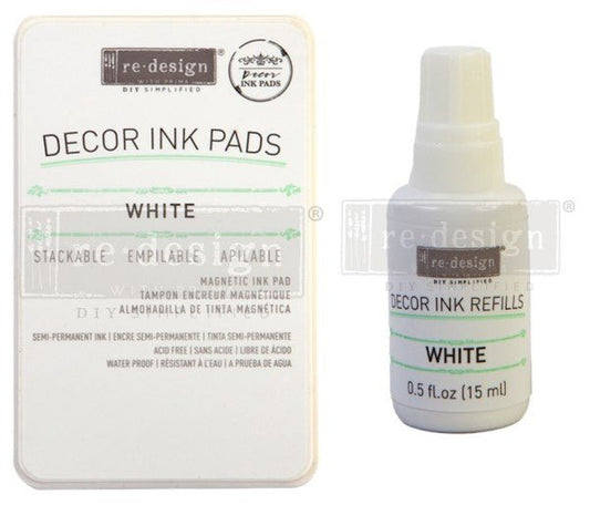 Decor Ink Pads and Refills - White - ReDesign with Prima - Stamp - Baillea's Interiors -