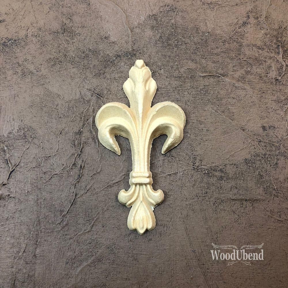 DECORATIVE PLUME 10 x 5.5 cms Decorative Antique Moulding Applique WoodUbend 1347 - Moulding - Baillea's Interiors -