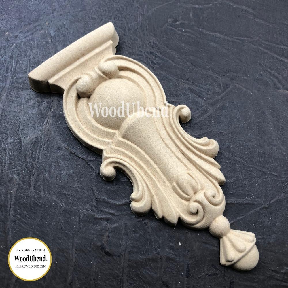 DECORATIVE PLUME Decorative Antique Moulding Applique WoodUbend 1760 - Moulding - Baillea's Interiors -