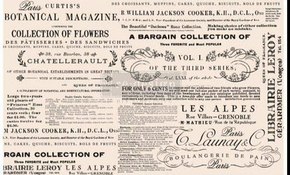 Decoupage Decor Tissue Paper - FLORAL TEXT - 48.3 cm x 76.2 cm Re-Design with Prima - Decoupage - Baillea's Interiors -