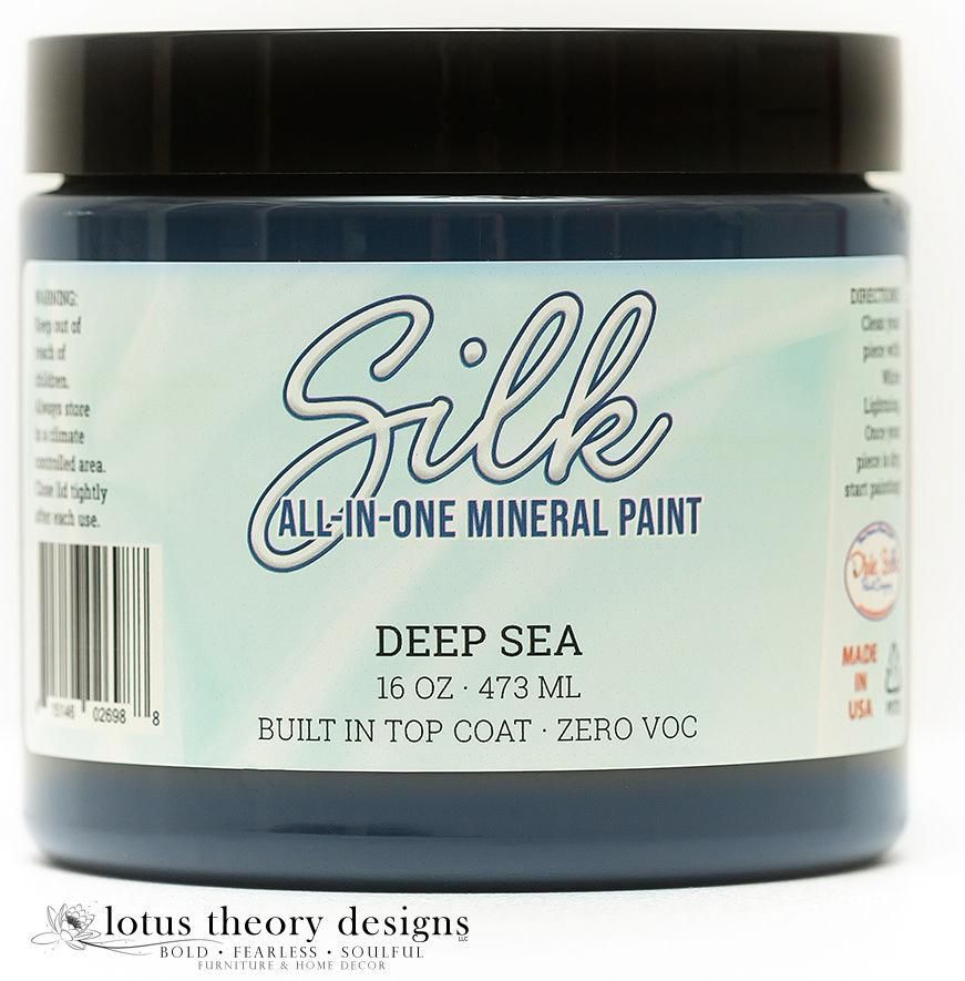 DEEP SEA Silk All-In-One Mineral Paint - 118ml - 473ml - 946ml Dixie Belle Paint - Paint - All In One - Baillea's Interiors -