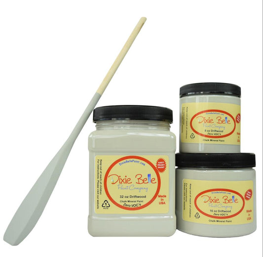 DRIFTWOOD - Dixie Belle - Light Grey Chalk Mineral Paint - 118ml/4oz - 236ml/8oz - 473ml/16oz - 946ml - Paint - Chalk and Mineral - Baillea's Interiors -