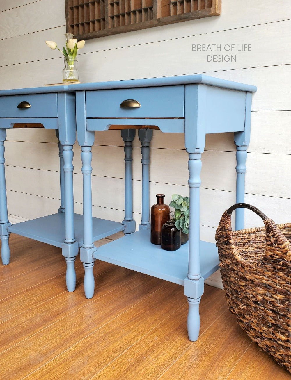 DUSTY BLUE - Dixie Belle - Soft Blue Chalk Mineral Paint - 118ml/4oz - 236ml/8oz - 473ml/16oz - 946ml - Paint - Chalk and Mineral - Baillea's Interiors -